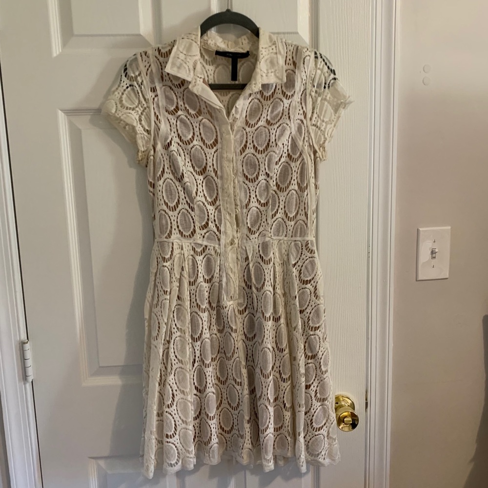 Cream BCBG Dress